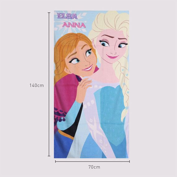 Ręcznik plażowy bawełniany Disney Kraina lodu - Anna i Elsa (70x140cm)- Zdjęcie 4