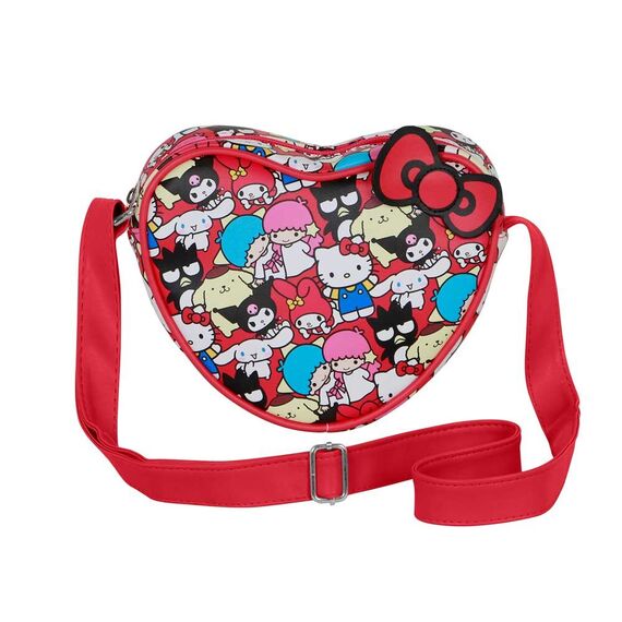 Torebka na ramię w kształcie serca Hello Kitty & Friends