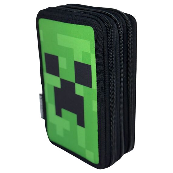 Piórnik potrójny Minecraft - Creeper Face