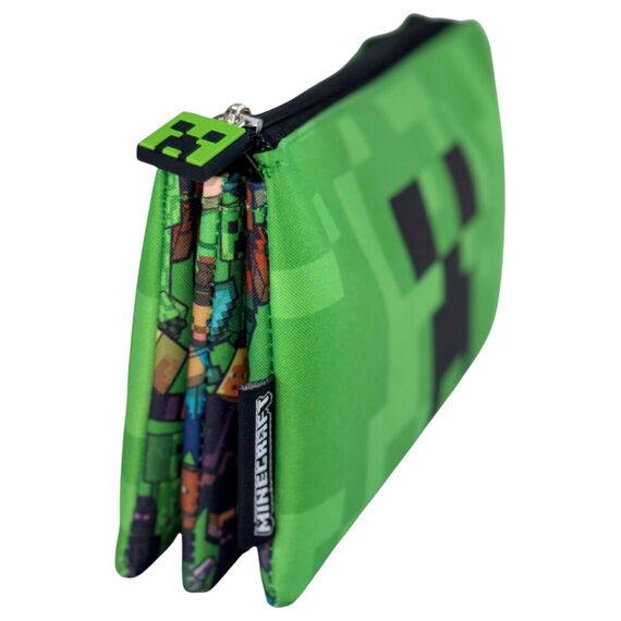 Piórnik potrójny Minecraft - Creeper Face- Zdjęcie 2