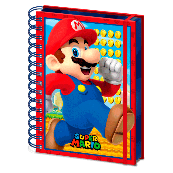 Notes A5 z okładką 3D Super Mario