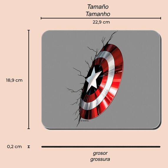Podkładka pod mysz Marvel Tarcza Kapitana Ameryki- Zdjęcie 5