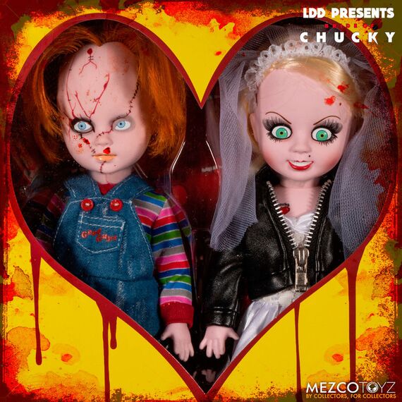 Zestaw 2 lalek Bride of Chucky Living Dead Dolls - Chucky & Tiffany- Zdjęcie 5