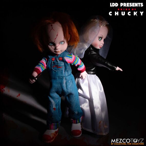 Zestaw 2 lalek Bride of Chucky Living Dead Dolls - Chucky & Tiffany- Zdjęcie 6