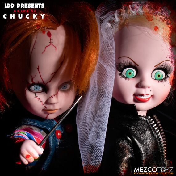 Zestaw 2 lalek Bride of Chucky Living Dead Dolls - Chucky & Tiffany- Zdjęcie 7
