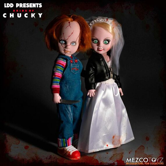 Zestaw 2 lalek Bride of Chucky Living Dead Dolls - Chucky & Tiffany- Zdjęcie 8