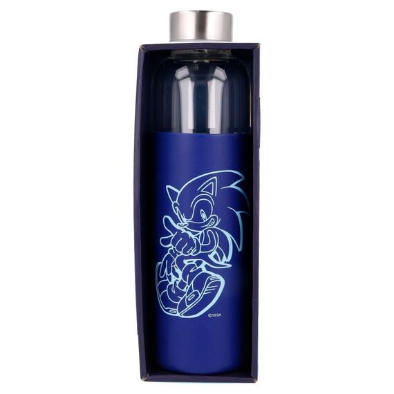 Butelka szklana z silikonową osłonką Sonic The Hedgehog 585 ml- Zdjęcie 3