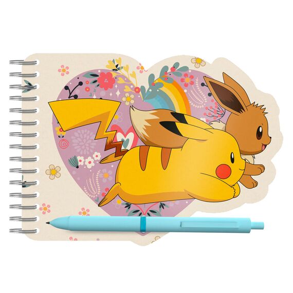 Notes z długopisem Pokemon - Flowers