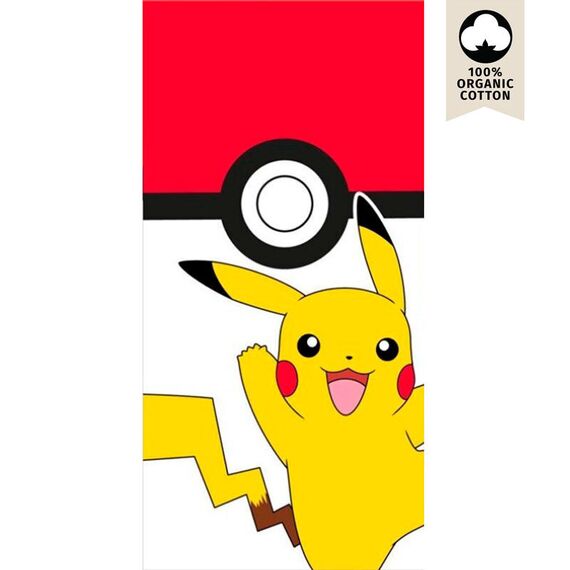 Ręcznik plażowy Pokemon - Pikachu Pokeball