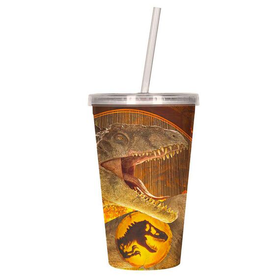 Kubek ze słomką 3D Jurassic Park - Dominion 500ml