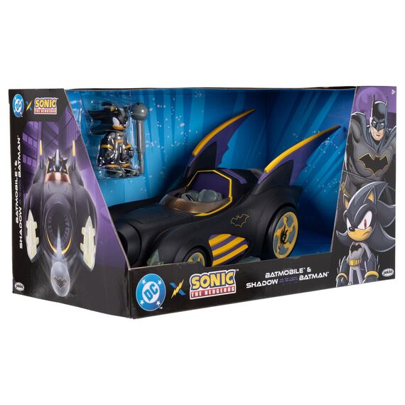 Model samochodu DC Comics x Sonic the Hedgehog - Batmobile (z figurką Shadow jako Batman)- Zdjęcie 8