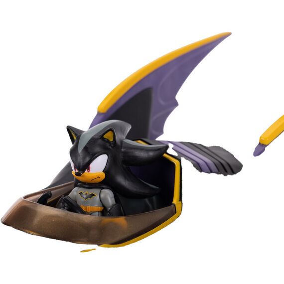 Model samochodu DC Comics x Sonic the Hedgehog - Batmobile (z figurką Shadow jako Batman)- Zdjęcie 4
