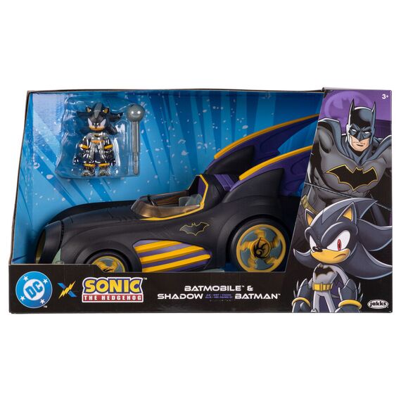 Model samochodu DC Comics x Sonic the Hedgehog - Batmobile (z figurką Shadow jako Batman)- Zdjęcie 7