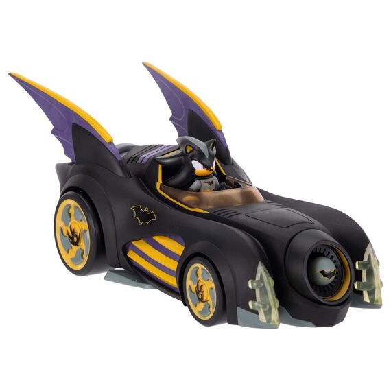Model samochodu DC Comics x Sonic the Hedgehog - Batmobile (z figurką Shadow jako Batman)- Zdjęcie 2