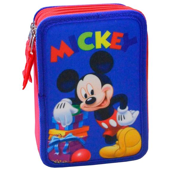 Piórnik potrójny z przyborami Disney - Mickey