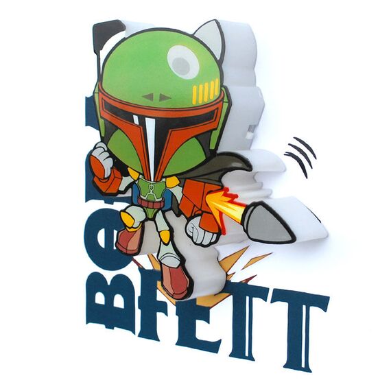 Mini lampka 3D Star Wars FX - Boba Fett- Zdjęcie 3
