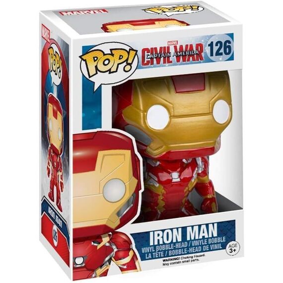 Figurka Kapitan Ameryka: Wojna bohaterów POP! - Iron Man (126)- Zdjęcie 3