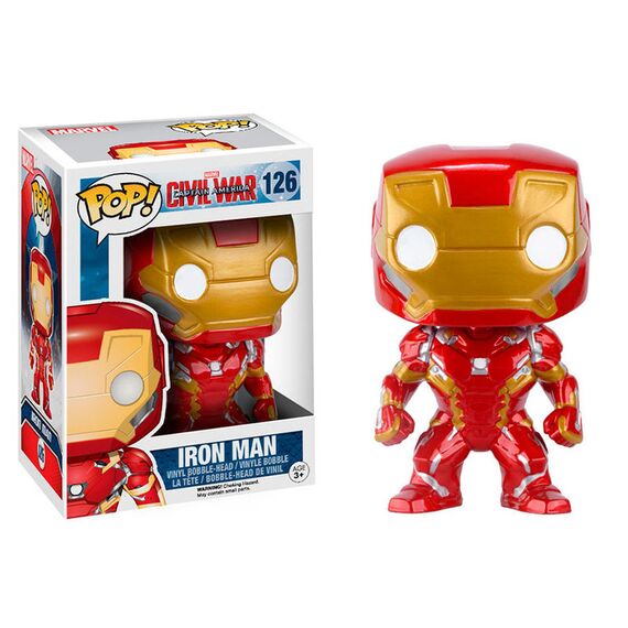 Figurka Kapitan Ameryka: Wojna bohaterów POP! - Iron Man (126)