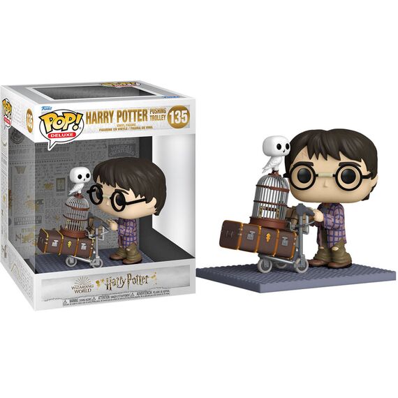 Figurka Harry Potter POP! - Harry Pushing Trolley (Deluxe)