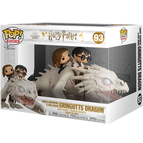 Figurka Harry Potter POP! Rides - Harry, Hermione & Ron riding Gringotts Dragon (93)- Zdjęcie 3