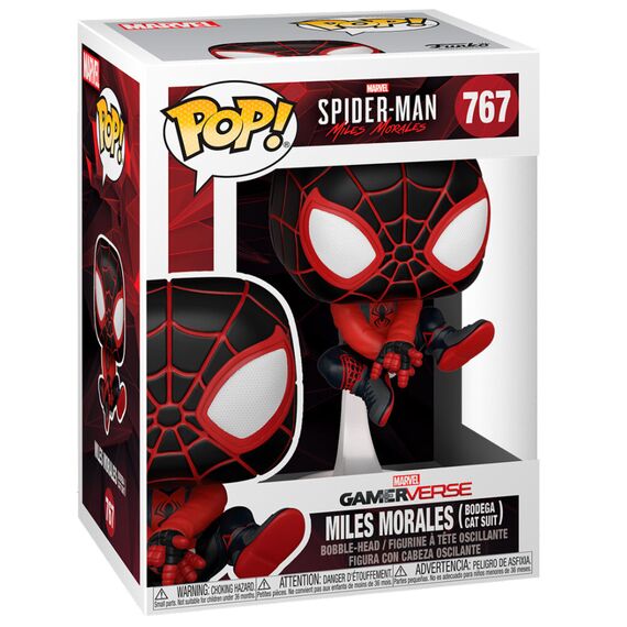 Figurka Marvel Gamerverse: Spider-Man: Miles Morales POP! - Miles Morales Bodega Cat Suit (767)- Zdjęcie 3