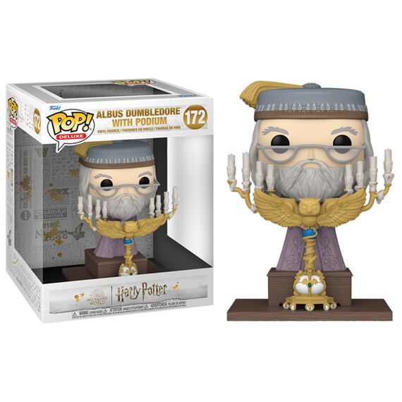 Figurka Harry Potter i Więzień Azkabanu POP! Deluxe - Albus Dumbledore w/Podium (172)