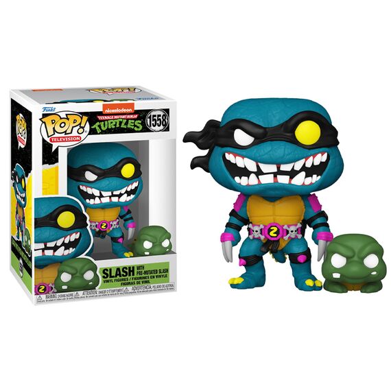 Figurka Teenage Mutant Ninja Turtles POP! - Slash & Pre-Mutated Slash (1558)