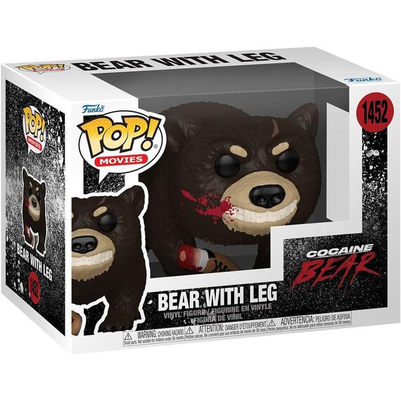 Figurka Cocaine Bear / Kokainowy miś POP! - Bear with Leg (1452)- Zdjęcie 2