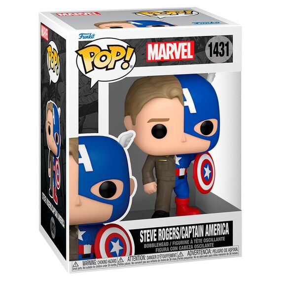 Figurka Marvel POP! - Steve Rogers/Kapitan Ameryka (1431)- Zdjęcie 2