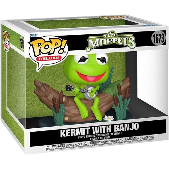 Figurka Muppety POP! Deluxe - Kermit z Banjo (1673)- Zdjęcie 2