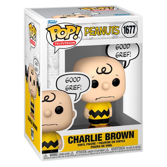 Figurka Peanuts / Fistaszki POP! - Charlie Brown (Good Grief) [1677]- Zdjęcie 2