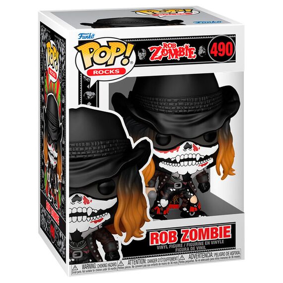 Figurka Rob Zombie POP! Rocks - Rob Zombie with Bandana (490)- Zdjęcie 2