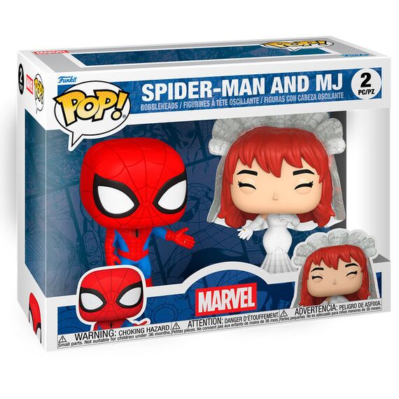 Zestaw 2 figurek Marvel Superhero Couples POP! - Spider-Man & MJ- Zdjęcie 2