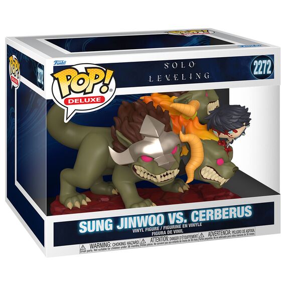 Figurka Solo Leveling POP! Deluxe - Sung Jinwoo vs. Cerberus (2272)- Zdjęcie 2