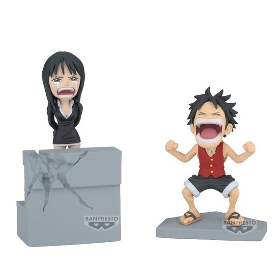 Figurka One Piece World Collectable - Luffy & Nico Robin