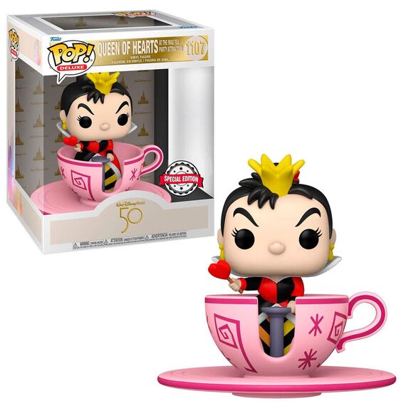 Figurka Disney: Alice in Wonderland / Alicja w Krainie Czarów POP! Deluxe - Queen of Hearts at the Mad Tea Party Attraction (Special Edition)- Zdjęcie 3