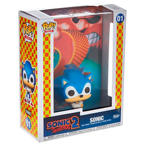 Figurka Sonic the Hedgehog 2 POP! Game Cover - Sonic- Zdjęcie 2