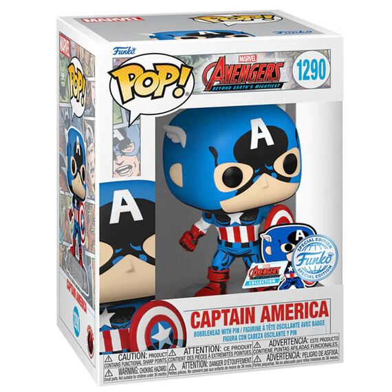 Figurka Marvel Avengers POP! - Kapitan Ameryka (Special Edition) [1290]- Zdjęcie 2