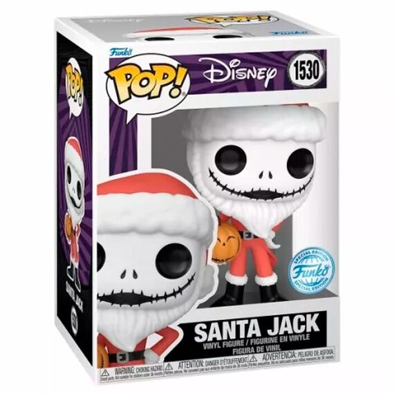 Figurka Disney Miasteczko Halloween POP! - Santa Jack (Special Edition) [1530]- Zdjęcie 2