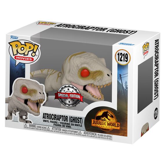 Figurka Jurassic World: Dominion POP! - Atrociraptor (Ghost) Special Edition [1219]- Zdjęcie 2