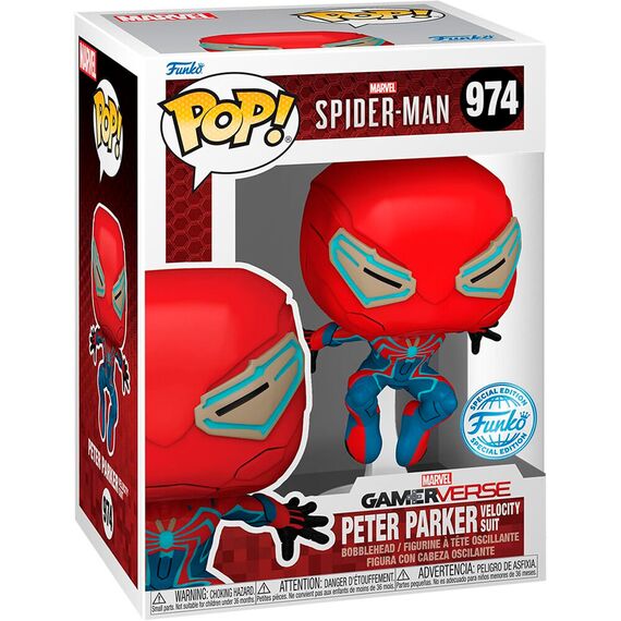Figurka Marvel's Spider-Man (GamerVerse) POP! - Peter Parker Velocity Suit (Special Edition) [974]- Zdjęcie 2