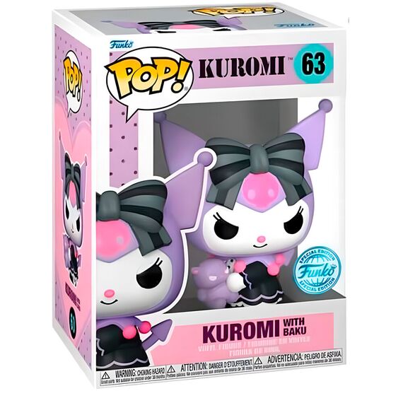 Figurka Kuromi POP! - Kuromi with Baku (Special Edition) [63]- Zdjęcie 2