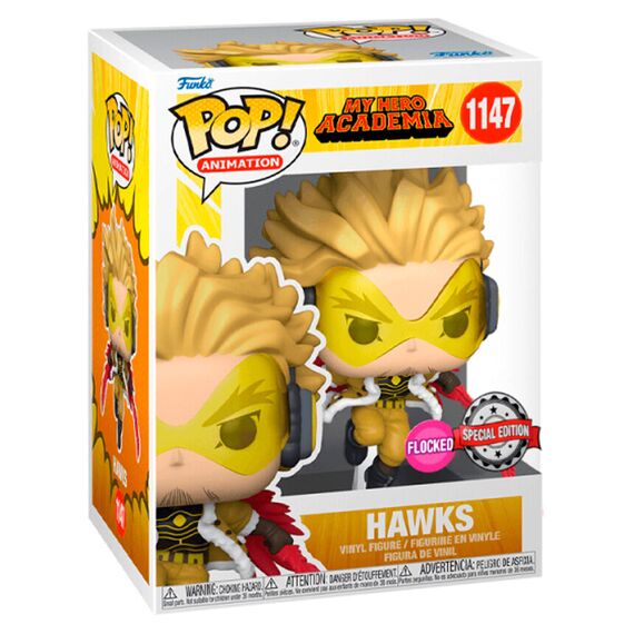 Figurka My Hero Academia POP! - Hawks (Special Edition Flocked) [1147]- Zdjęcie 2
