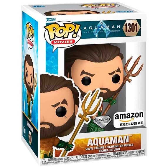 Figurka DC Comics: Aquaman and the Lost Kingdom POP! - Aquaman (Exclusive Diamond Collection) [1301]- Zdjęcie 2