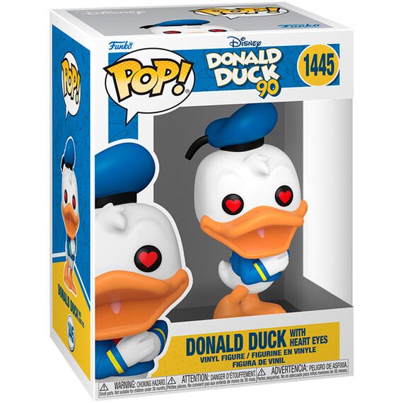 Figurka Disney Kaczor Donald (90th Anniversary) POP! - Donald Duck with Heart Eyes (1445)- Zdjęcie 2