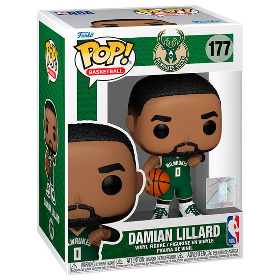 Figurka NBA: Milwaukee Bucks POP! - Damian Lillard (177)- Zdjęcie 2