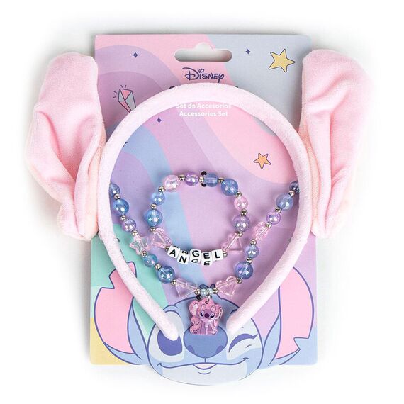 Zestaw biżuterii z opaską na głowę Disney Stitch - Angel