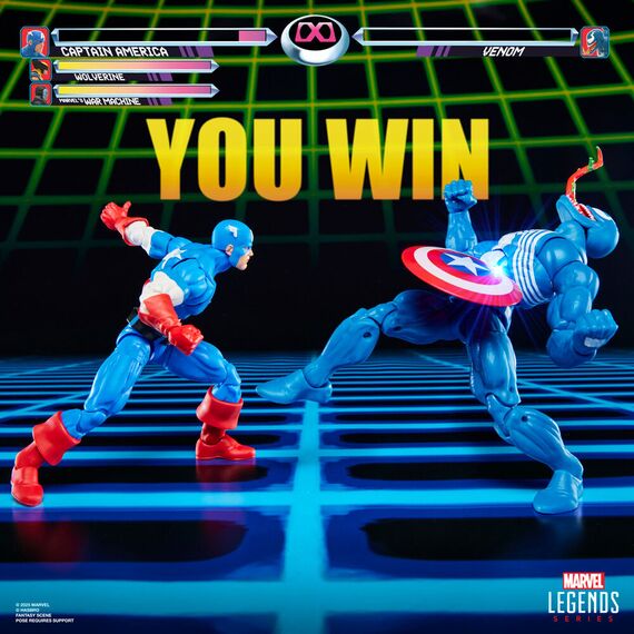 Zestaw 2 figurek Marvel Legends GamerVerse - Captain America VS Venom- Zdjęcie 6