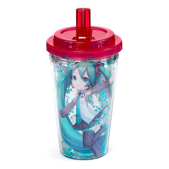 Kubek ze słomką Hatsune Miku 500ml- Zdjęcie 2
