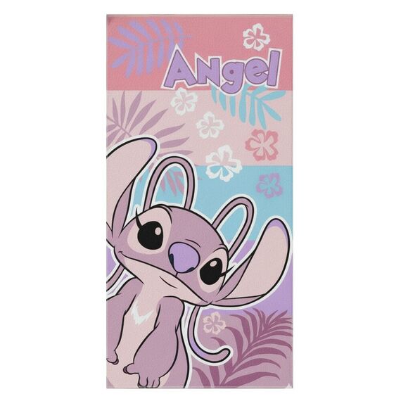 Ręcznik plażowy z mikrofibry Disney Stitch - Angel (70x140cm)